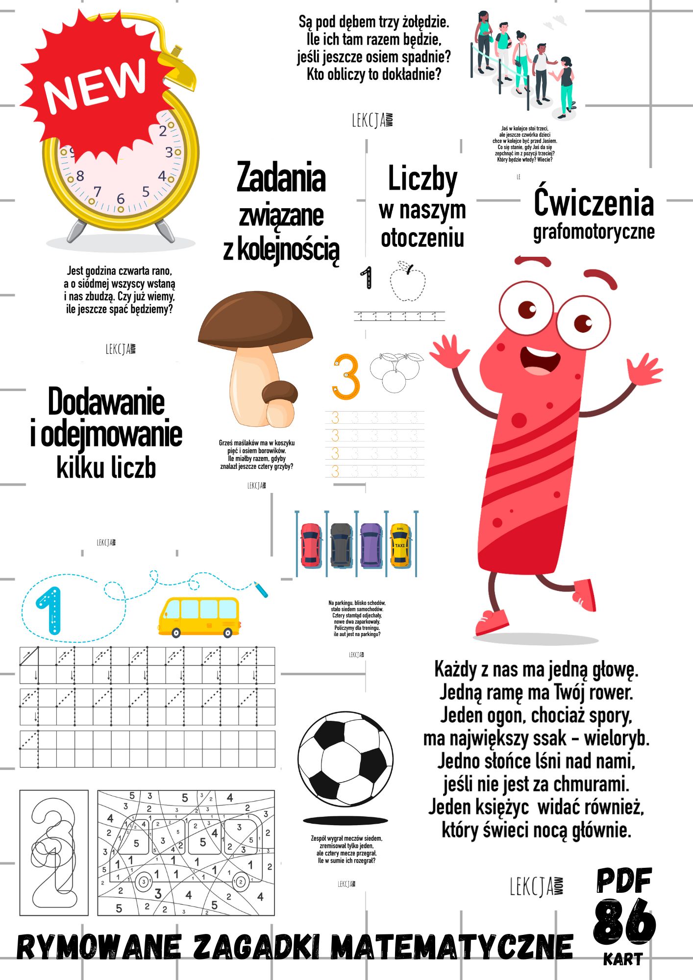 RYMOWANE ZAGADKI MATEMATYCZNE 🔢